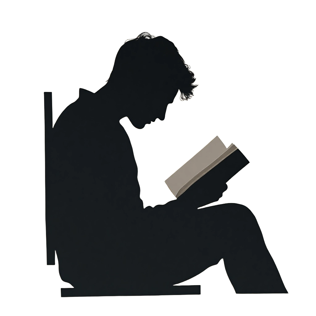 Silhouette of a Reader